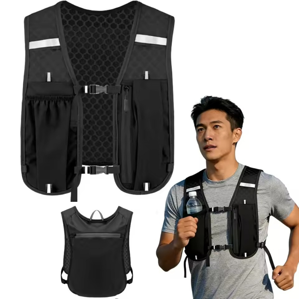 Trail Running Vest - سترة ترطيب للجري للنساء والرجال، مقاومة