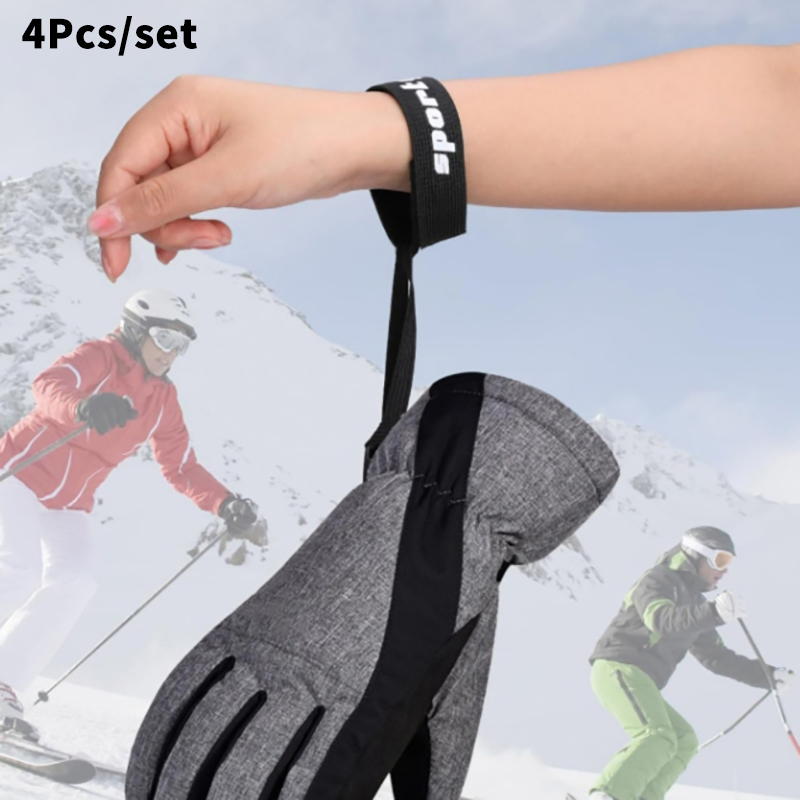 Outdoor Sport Gloves - 4 قطع من أحزمة المعصم المرنة