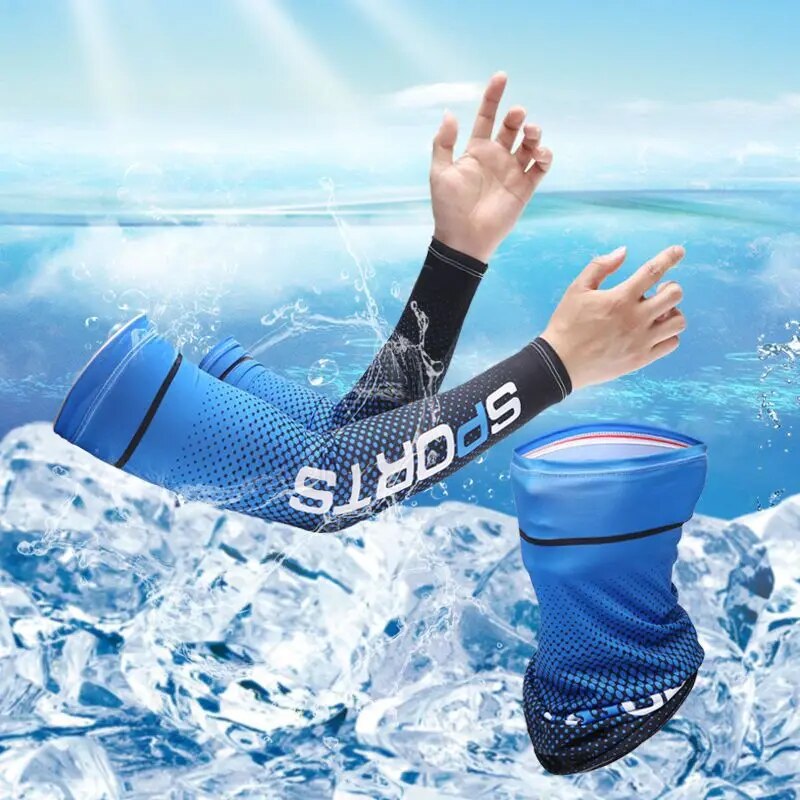 Outdoor Sport Gloves - 2 مجموعة قفازات طويلة للحماية من