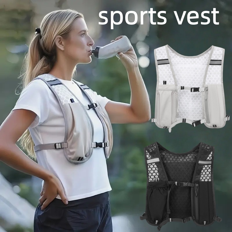 Trail Running Vest - سترة جري للجنسين مقاومة للماء وقابلة