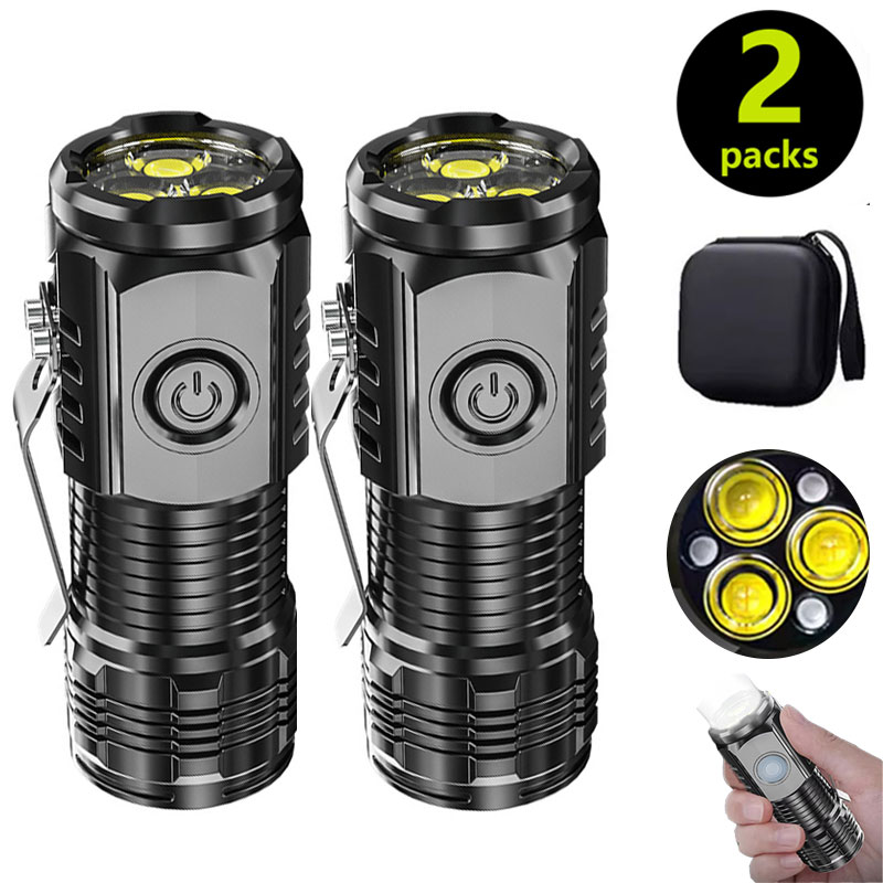 Outdoor Spotlight - مصباح يدوي صغير 3LED مع مشبك