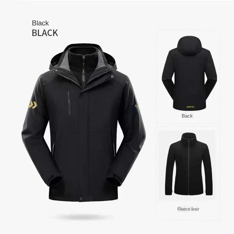 سميكة الصيد الملابس مجموعة الش - مراجعة Outdoor Sport Waterproof Jacket وسعره