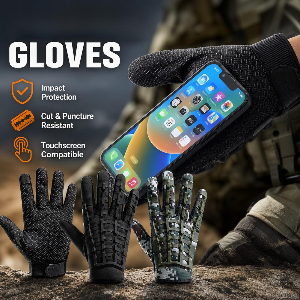 قفازات تكتيكية تعمل باللمس لرك - مراجعة Outdoor Sport Gloves وسعره