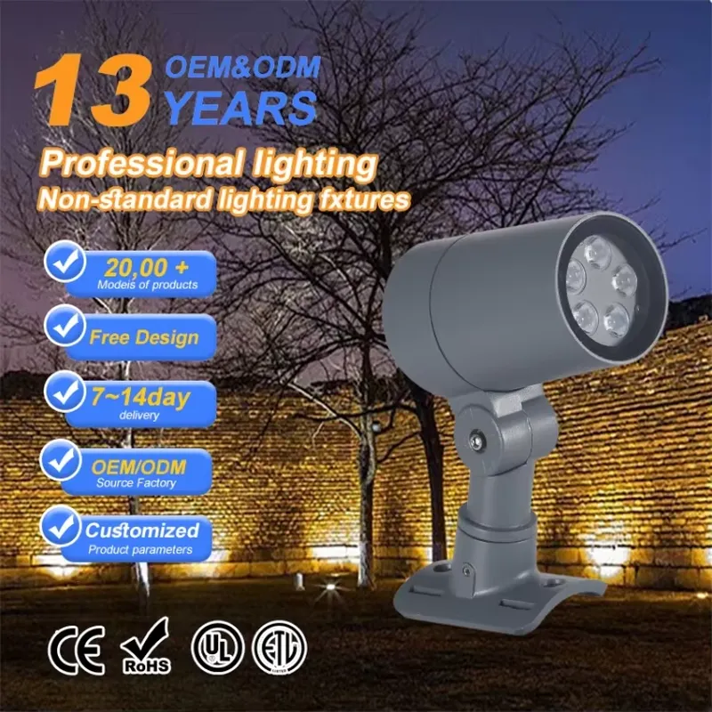 مصباح LED خارجي للحدائق والمنا - مراجعة Outdoor Spotlight وسعره