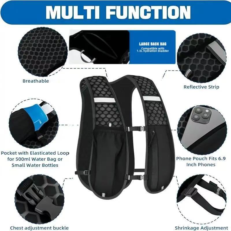 سترة جري للجنسين مقاومة للماء  - مراجعة Trail Running Vest وسعره
