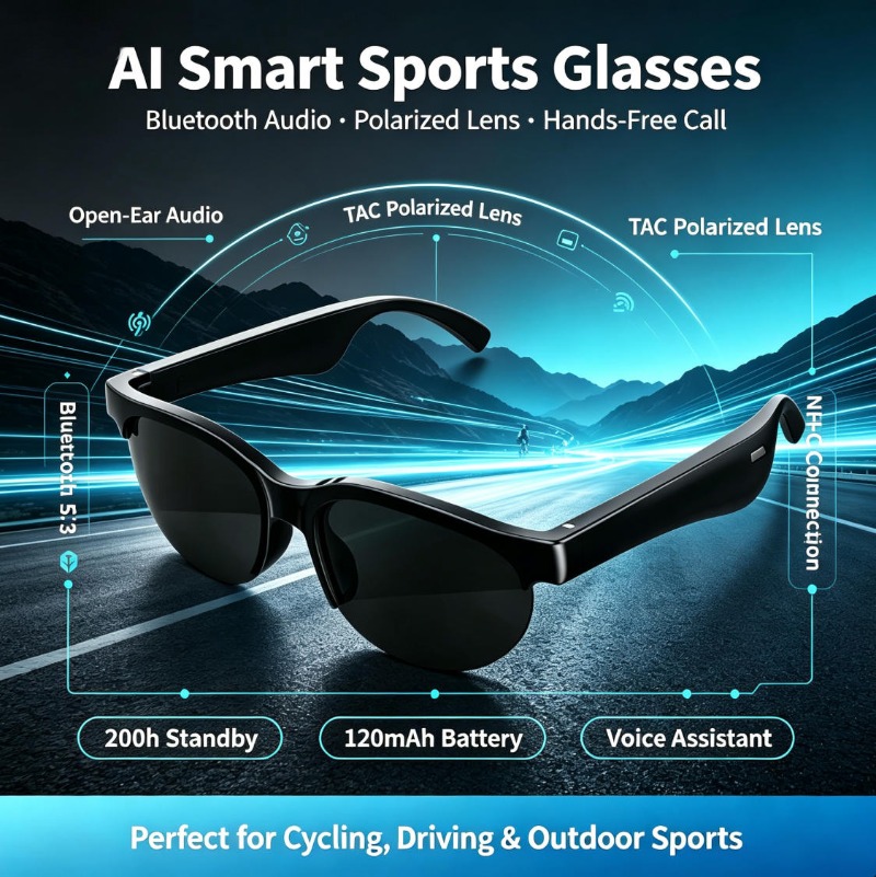 نظارات رياضية ذكية مع سماعات م - مراجعة Outdoor Sports Accessories وسعره