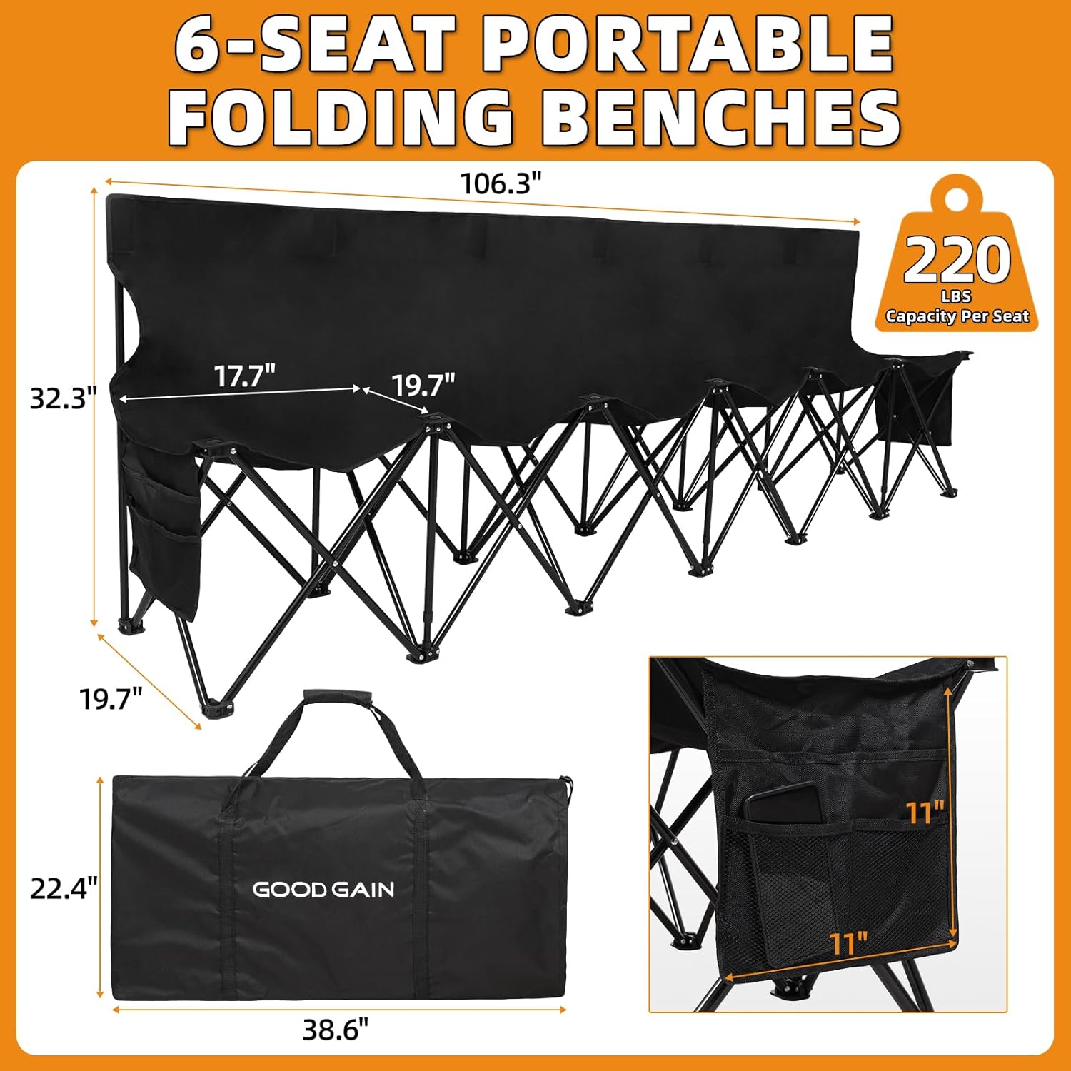مقعد كرة قدم خارجي قابل للطي ب - مراجعة Outdoor Sport Bench وسعره