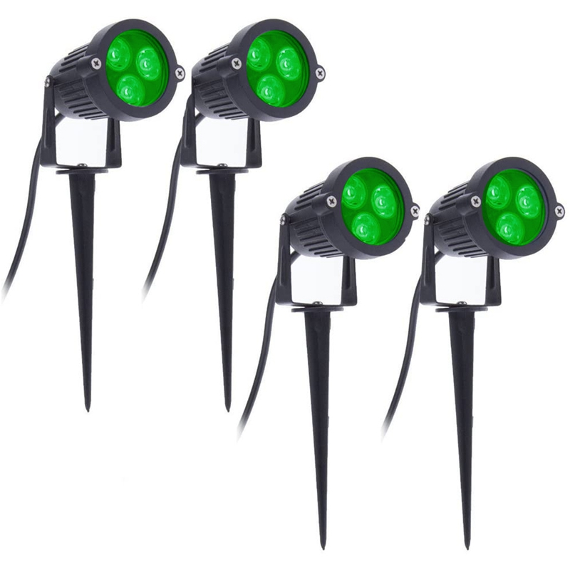 4 قطع من أضواء الحدائق LED بقو - مراجعة Outdoor Spotlight وسعره